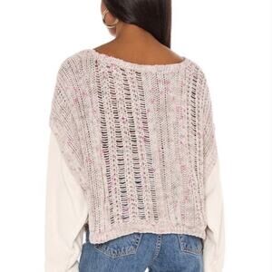 NWT Free People Honey combo knit sweater XS